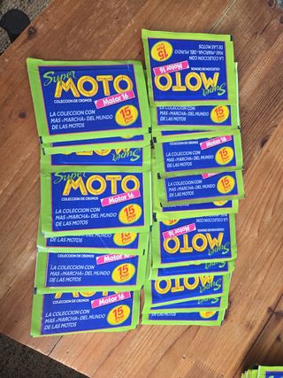 20 sobres cromos Super Moto Motor 16