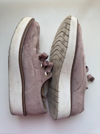 Zapatos Zara terciopelo rosa | 41