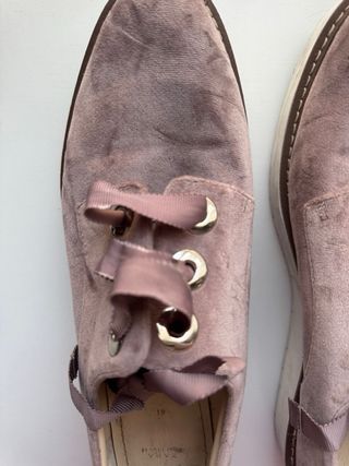 Zapatos Zara terciopelo rosa | 41