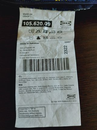 Fundas Cojines Ikea 50x50cm algodón 