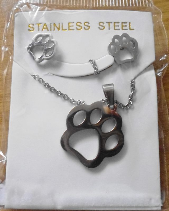 Colgante y pendientes acero inoxidable