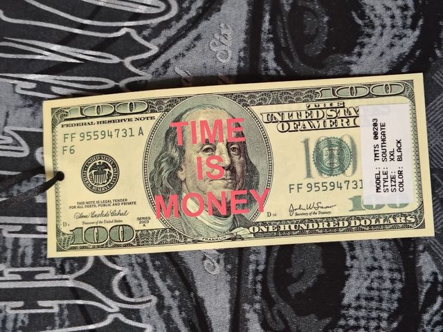 T-Shirt Uomo Time Money - XL