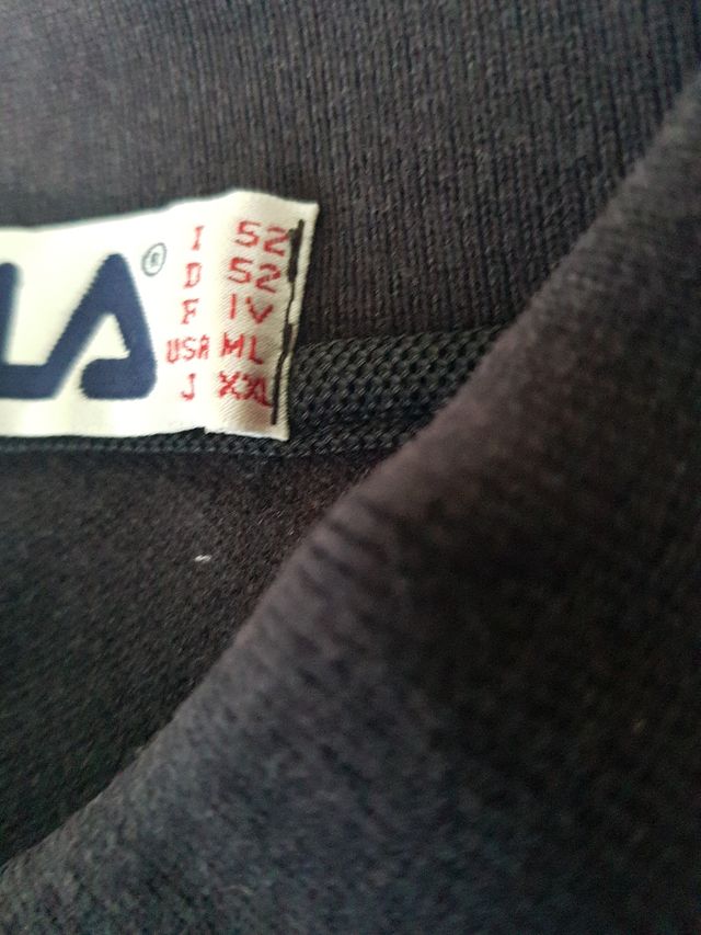 Polo Fila maniche corte Uomo Nero Tg.L 52