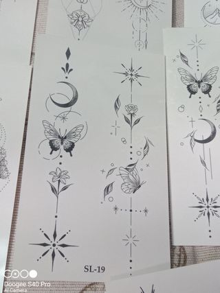 Tatuajes temporales - 12 hojas
