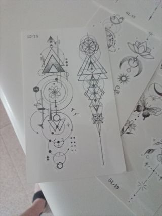 Tatuajes temporales - 12 hojas