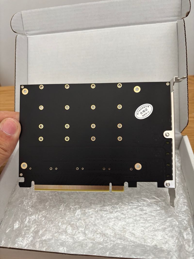 Placa expansora PCIe 4x SSD NVMe afbeelding 2