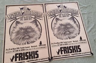2 Pósters Exposición Internacional Gatos