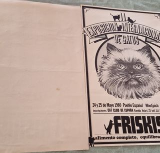 2 Pósters Exposición Internacional Gatos