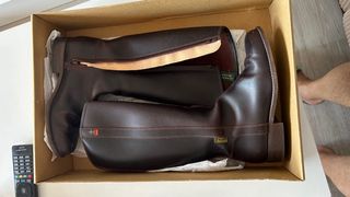 Botas altas marrones piel