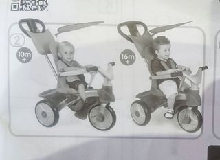 Triciclo de paseo, 4 en 1