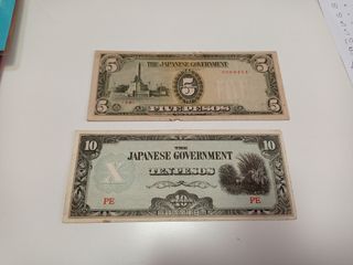 2 billetes japoneses Filipinas