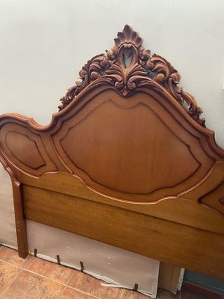 Cabecero cama madera estilo Luis XV