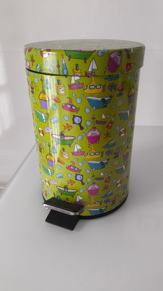 Papelera baño 3L - Pedal - Metálica