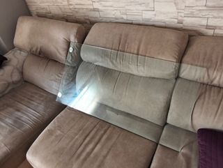 Cristal rectangular transparente