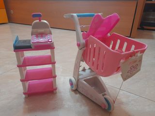 Carrito compra Nancy + caja registradora