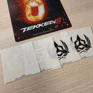 Placa metálica + 4 Stickers Tekken 8