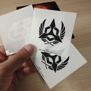 Placa metálica + 4 Stickers Tekken 8