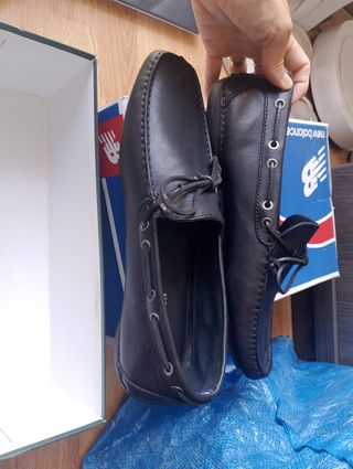 Mocasines Tommy Hilfiger negros, talla 44