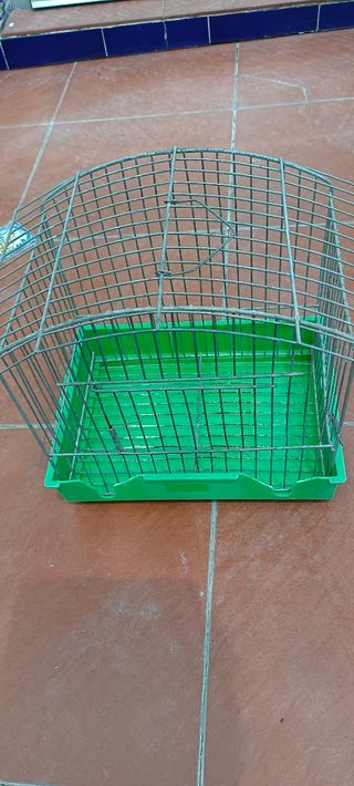 Jaula pájaros - Gris y Verde