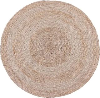 Alfombra yute redonda beige 1m. Entrega  Cáceres