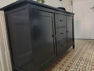 Aparador negro madera Hemnes Ikea