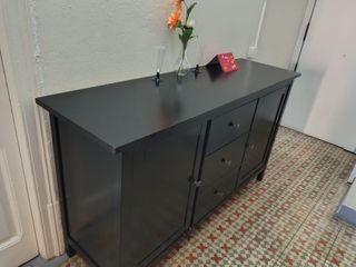 Aparador negro madera Hemnes Ikea