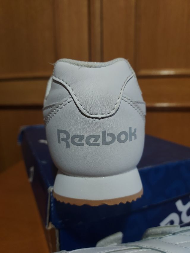 Scarpe da ginnastica Reebok bianche per bambino con velcro