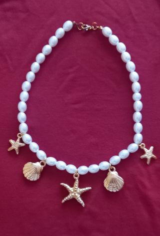 Collar perlas-conchas 🌟