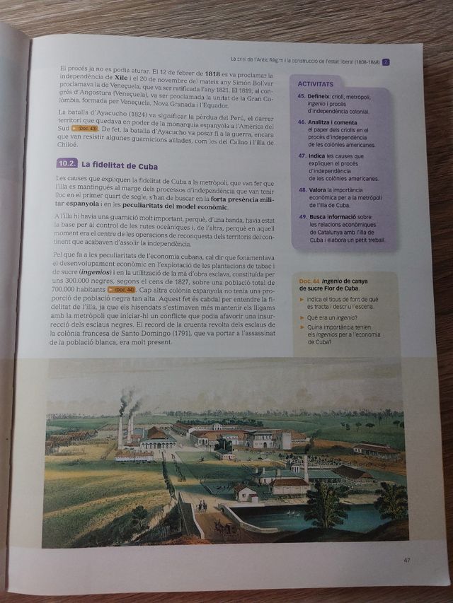 Història, 2 Batxillerat