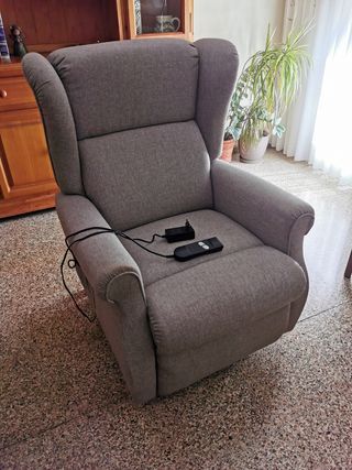 Sillón relax reclinable gris
