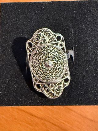 Anillo filigrana plata 925