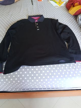 Polo Uomo Cotone Lunghe - Nero
