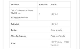 Colchón cuna Lémur - Volana