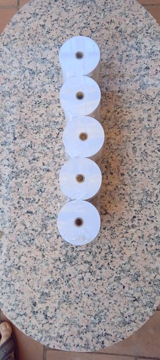 papel para impresora de tickets.