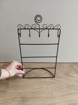 Porta joyas metal negro