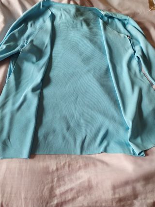 Top azul tirantes mujer