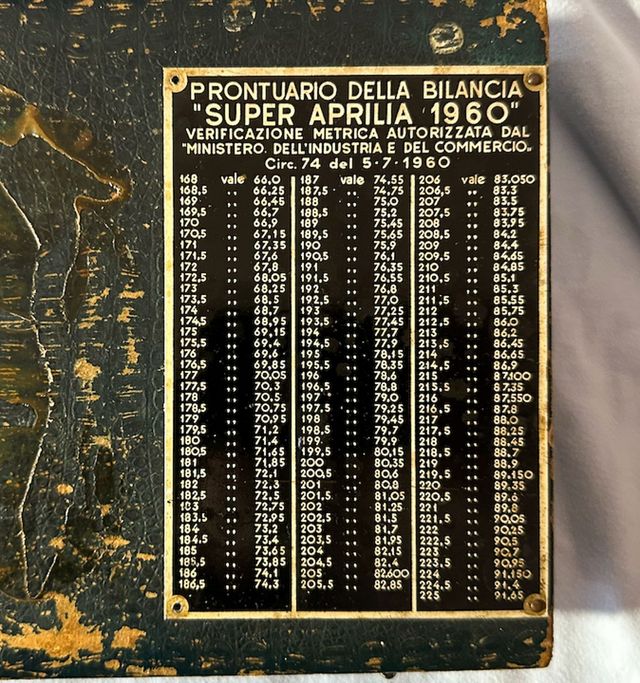 Pesacereali Super Aprilia 1960