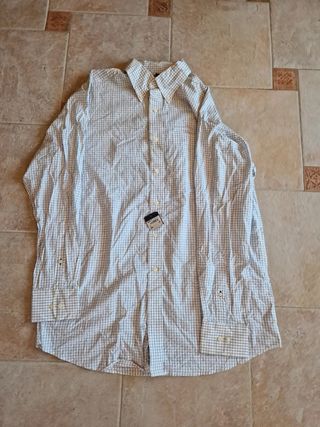 Camicia Tommy Hilfiger a quadri blu e bianca