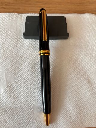 BOLÍGRAFO INOXCROM CARAVEL 1920. RESINA NEGRA 