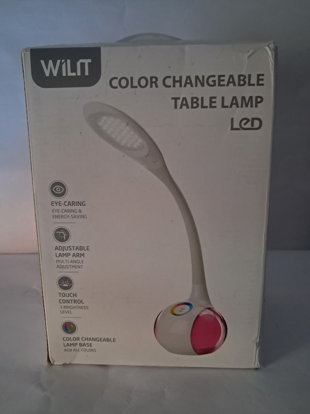Lámpara escritorio LED WILt - Rosa/Blanca