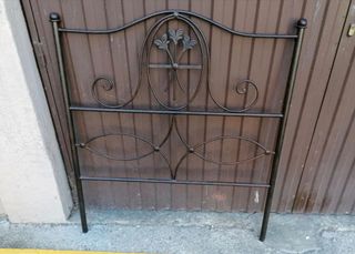 Cabecero cama metal negro