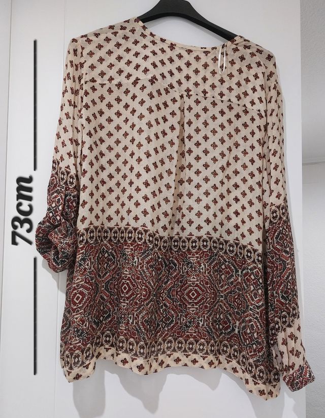 Blusón Mango talla grande.