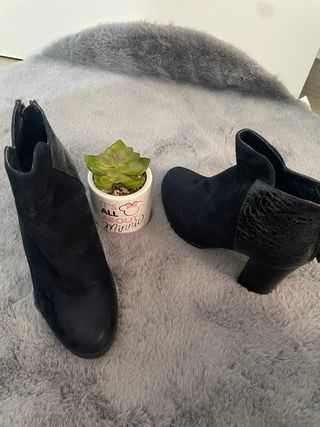 Botines azul marino mujer talla 37