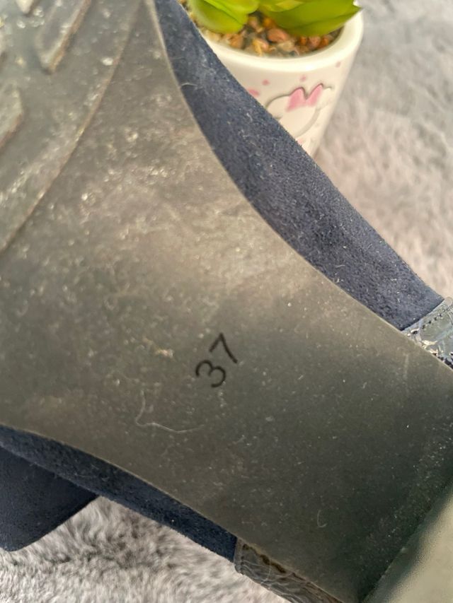 Botines azul marino mujer talla 37