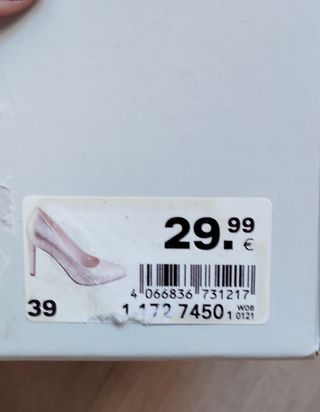 Zapatos tacón dorados