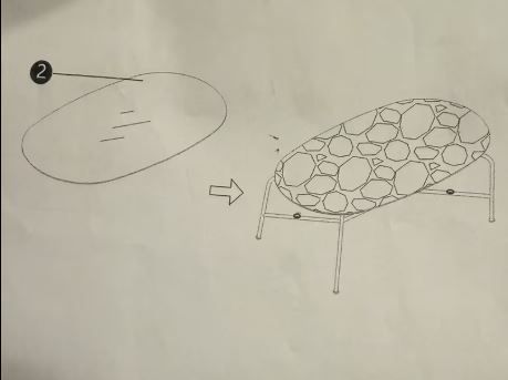 Tavolino caffè ovale marmo vetro