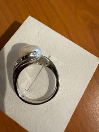 Anillo perla plata 925