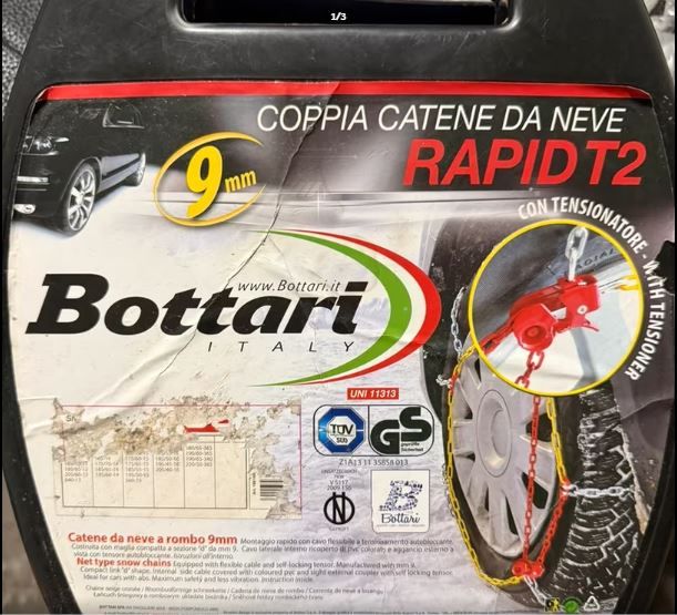 Catene da Neve Bottari Rapid T2 9mm (size 060)