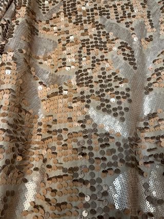 Vestido dorado fiesta - lentejuelas