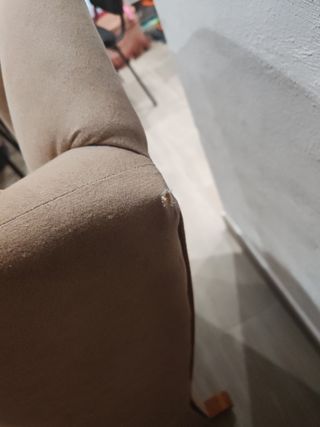 Butacón mecedora beige